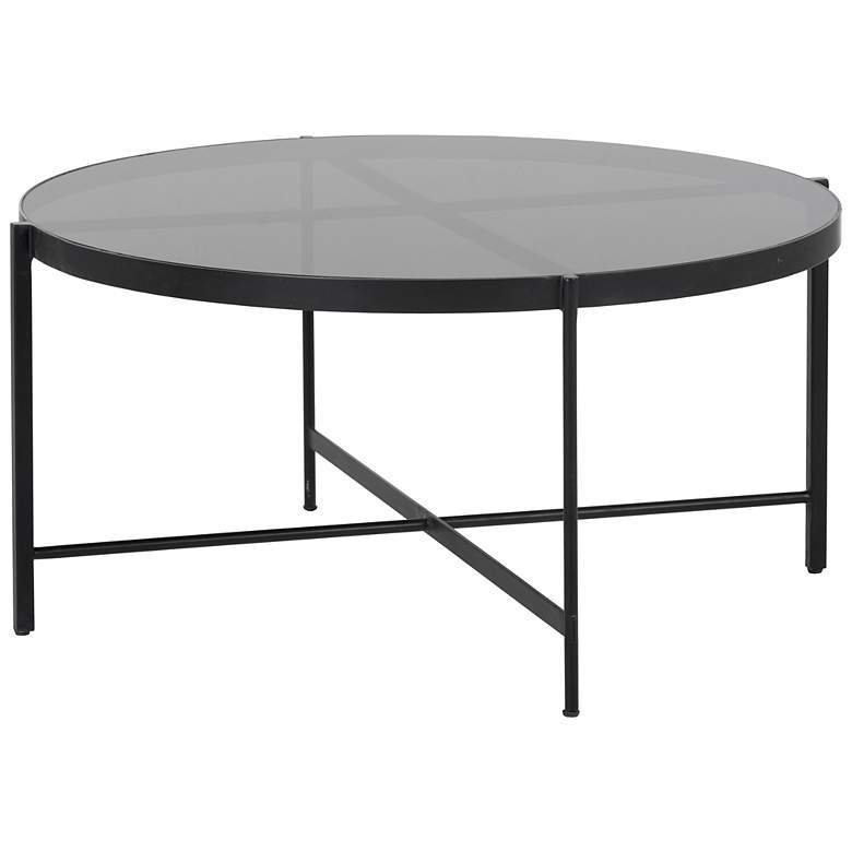 Image 2 Sunpan Willem Coffee Table Large Smoked Glass more views