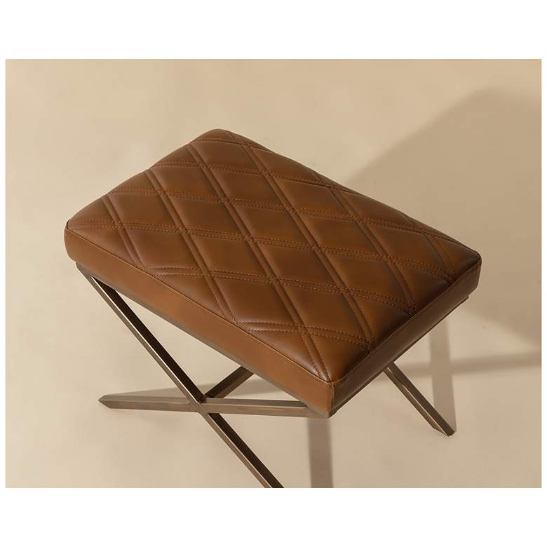 Image 6 Sunpan Wisconsin Stool Tobacco Tan more views