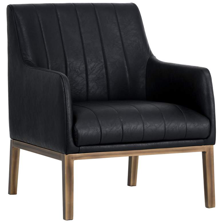 Image 1 Sunpan Wolfe Lounge Chair Vintage Black