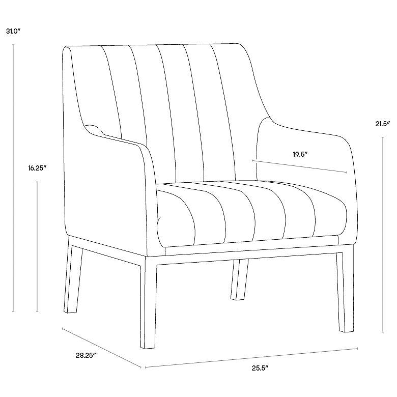 Image 5 Sunpan Wolfe Lounge Chair Vintage Blue more views