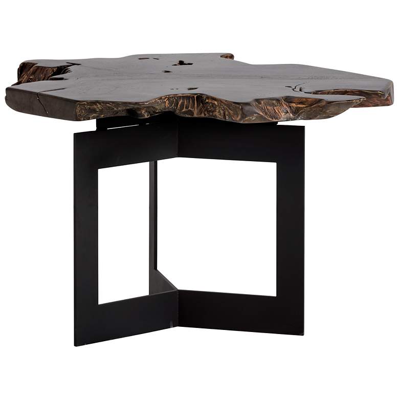 Image 2 Sunpan Wyatt Side Table Black and Dark Brown more views