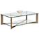 Sunpan Xavier Coffee Table Rectangular Antique Brass