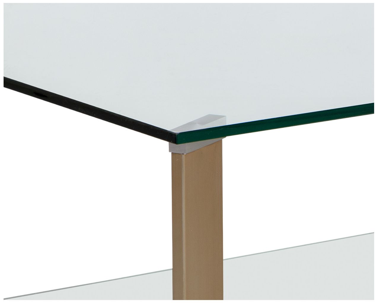 Sunpan Xavier Coffee Table Rectangular Antique Brass