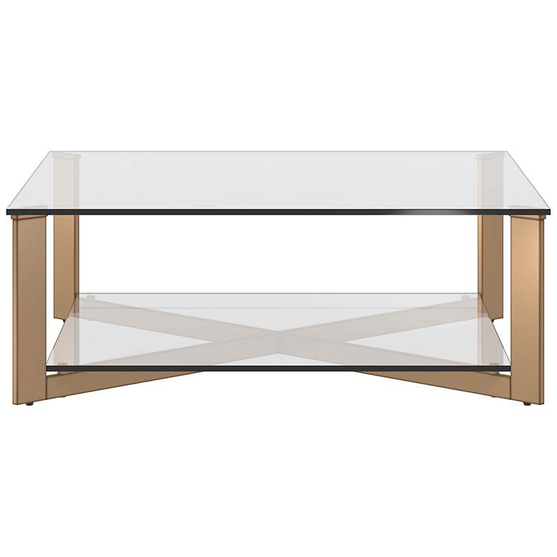 Image 4 Sunpan Xavier Coffee Table Square Antique Brass more views