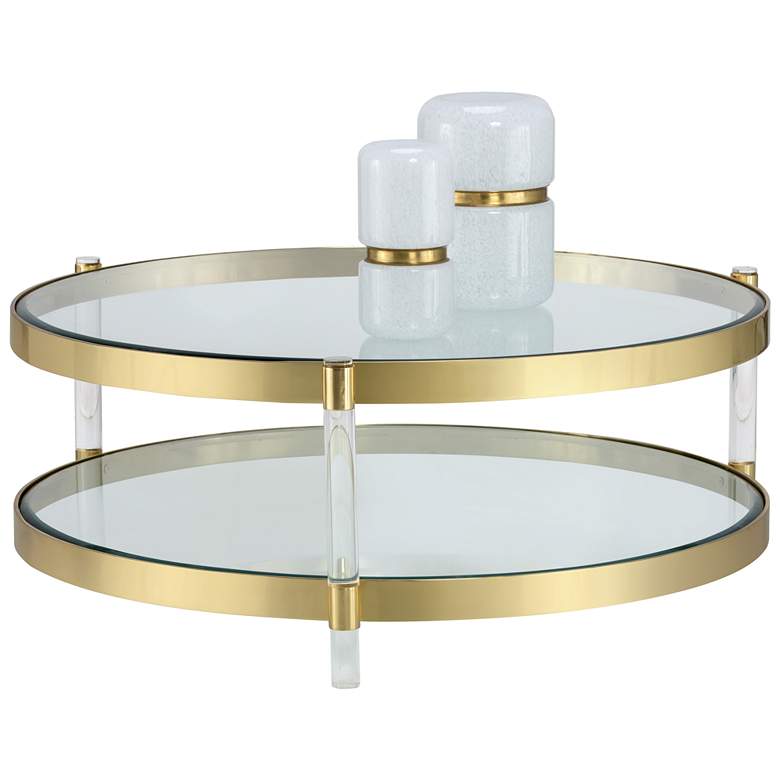Image 1 Sunpan York Coffee Table Brass