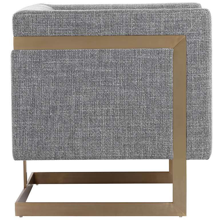 Image 4 Sunpan Yvette Armchair Gold Chacha Gray more views