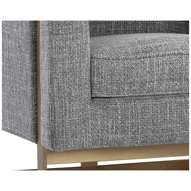 Image 6 Sunpan Yvette Armchair Gold Chacha Gray more views