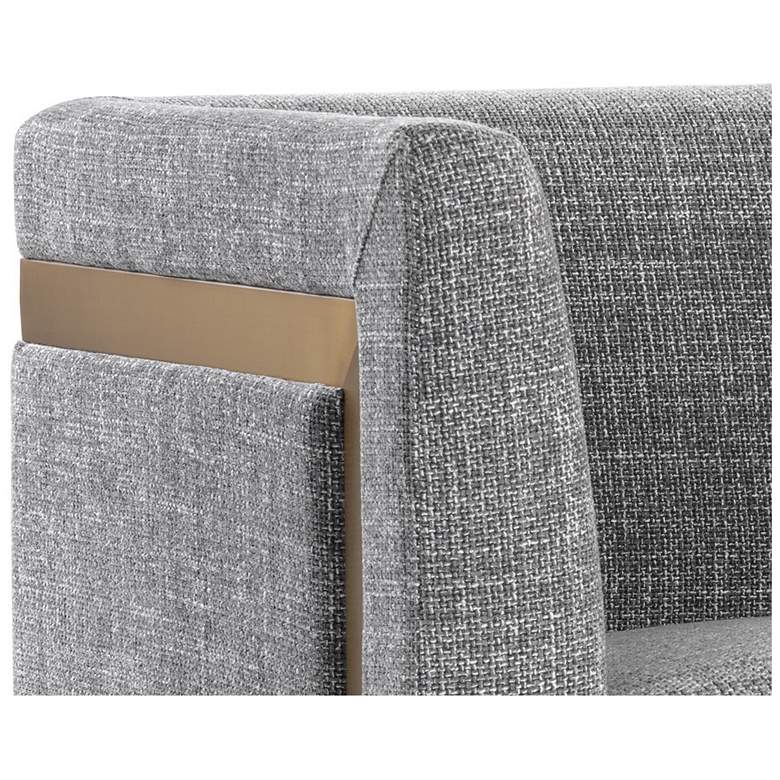 Image 7 Sunpan Yvette Armchair Gold Chacha Gray more views