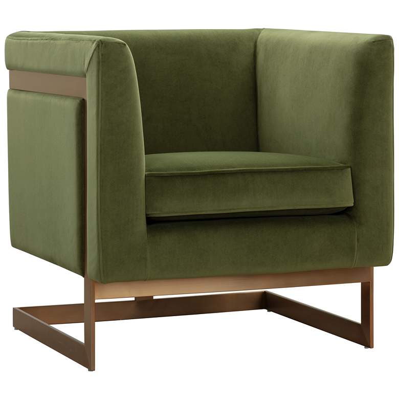 Image 2 Sunpan Yvette Armchair Gold Meg Olive