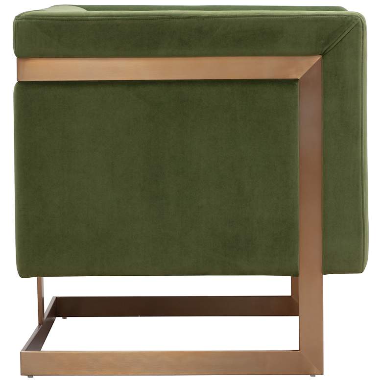 Image 4 Sunpan Yvette Armchair Gold Meg Olive more views