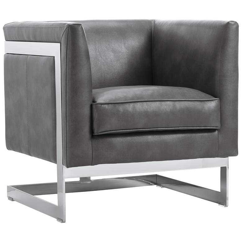 Image 1 Sunpan Yvette Armchair Stainless Steel Cantina Magnetite