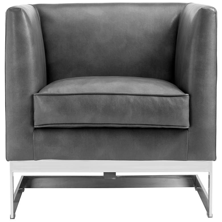 Image 2 Sunpan Yvette Armchair Stainless Steel Cantina Magnetite more views
