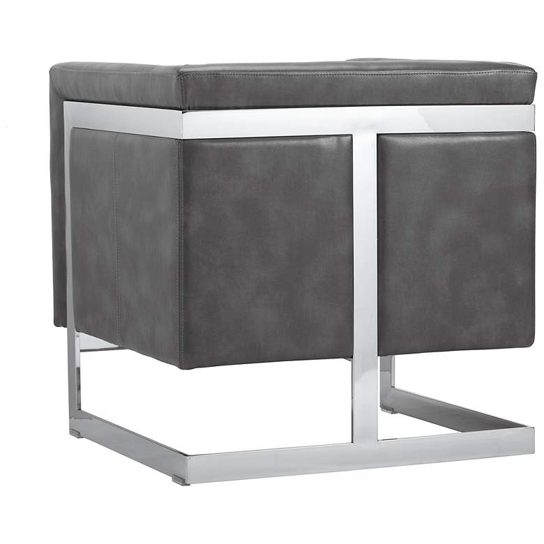 Image 4 Sunpan Yvette Armchair Stainless Steel Cantina Magnetite more views