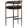 4_Sunpan Zanatta Barstool Charcoal Black Leather more views