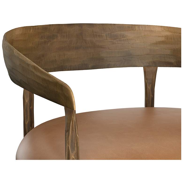 Image 7 Sunpan Zanatta Barstool Tan Leather more views