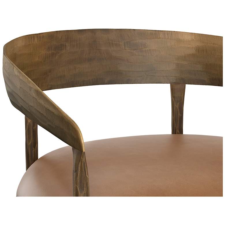 Image 7 Sunpan Zanatta Counter Stool Tan Leather more views