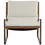 2_Sunpan Zancor Lounge Chair Antique Brass Geralt Linen and Tan Leather more views