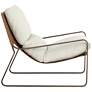 3_Sunpan Zancor Lounge Chair Antique Brass Geralt Linen and Tan Leather more views