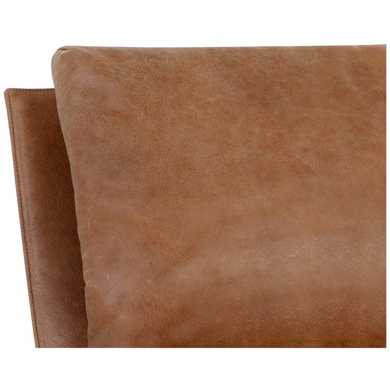 Image 6 Sunpan Zancor Lounge Chair Gunmetal Tan Leather more views