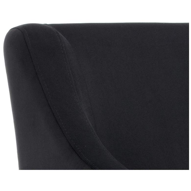 Image 7 Sunpan Zane Wheeled Dining Armchair Abbington Black more views