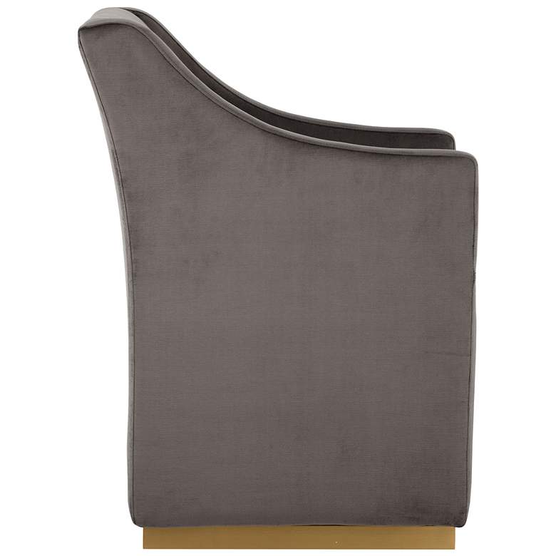 Image 3 Sunpan Zane Wheeled Dining Armchair Piccolo Pebble more views