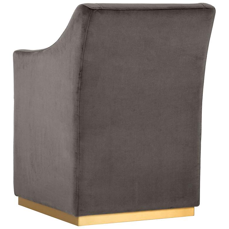 Image 4 Sunpan Zane Wheeled Dining Armchair Piccolo Pebble more views