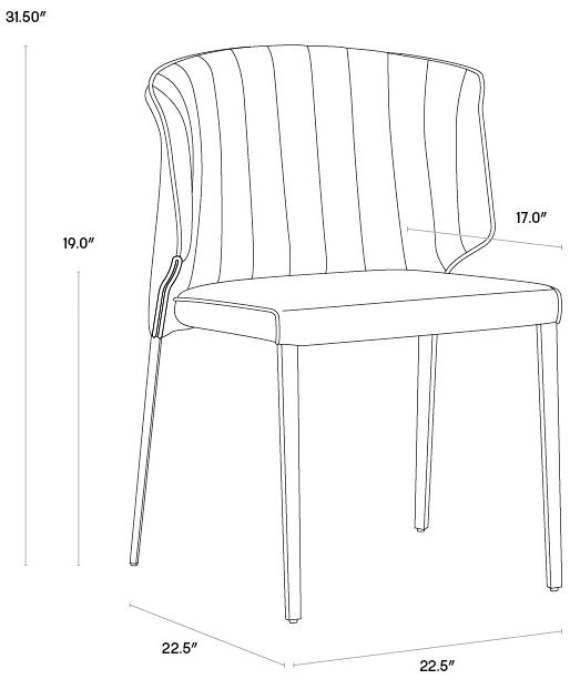 Sunpan Zayden Dining Chair Belfast Oatmeal