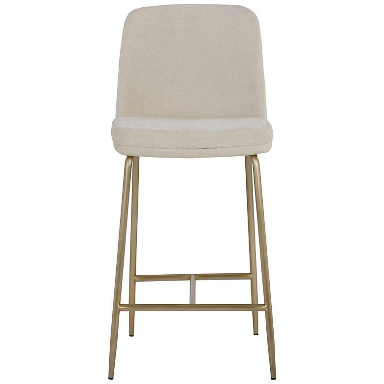 Image 2 Sunpan Zeke Counter Stool Antique Brass Bergen Ivory more views