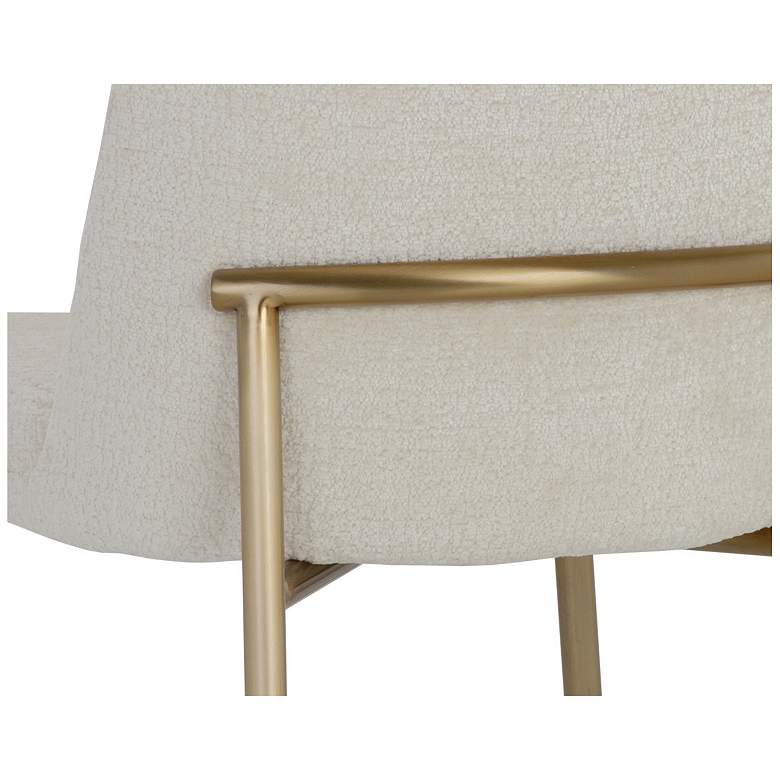 Image 7 Sunpan Zeke Counter Stool Antique Brass Bergen Ivory more views