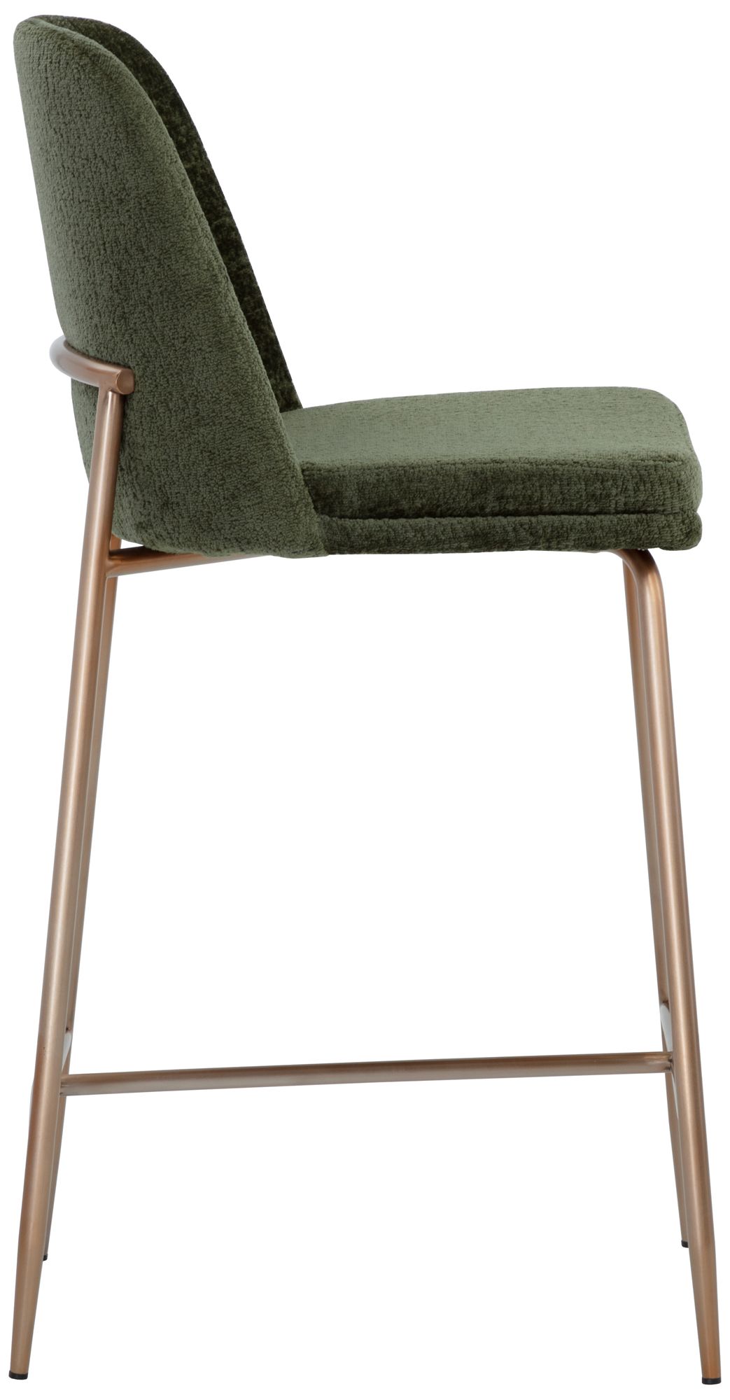 Image 2 Sunpan Zeke Counter Stool Antique Brass Bergen Olive more views