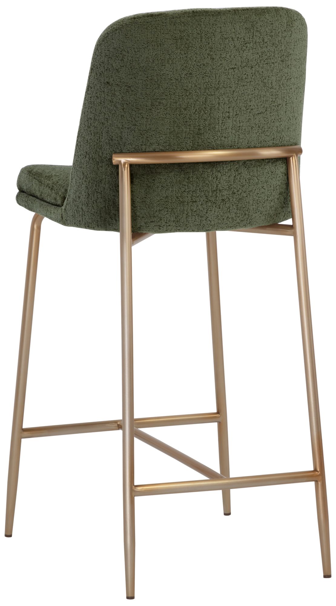 Image 3 Sunpan Zeke Counter Stool Antique Brass Bergen Olive more views