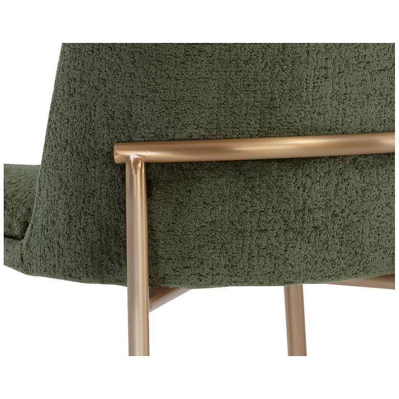 Image 6 Sunpan Zeke Counter Stool Antique Brass Bergen Olive more views