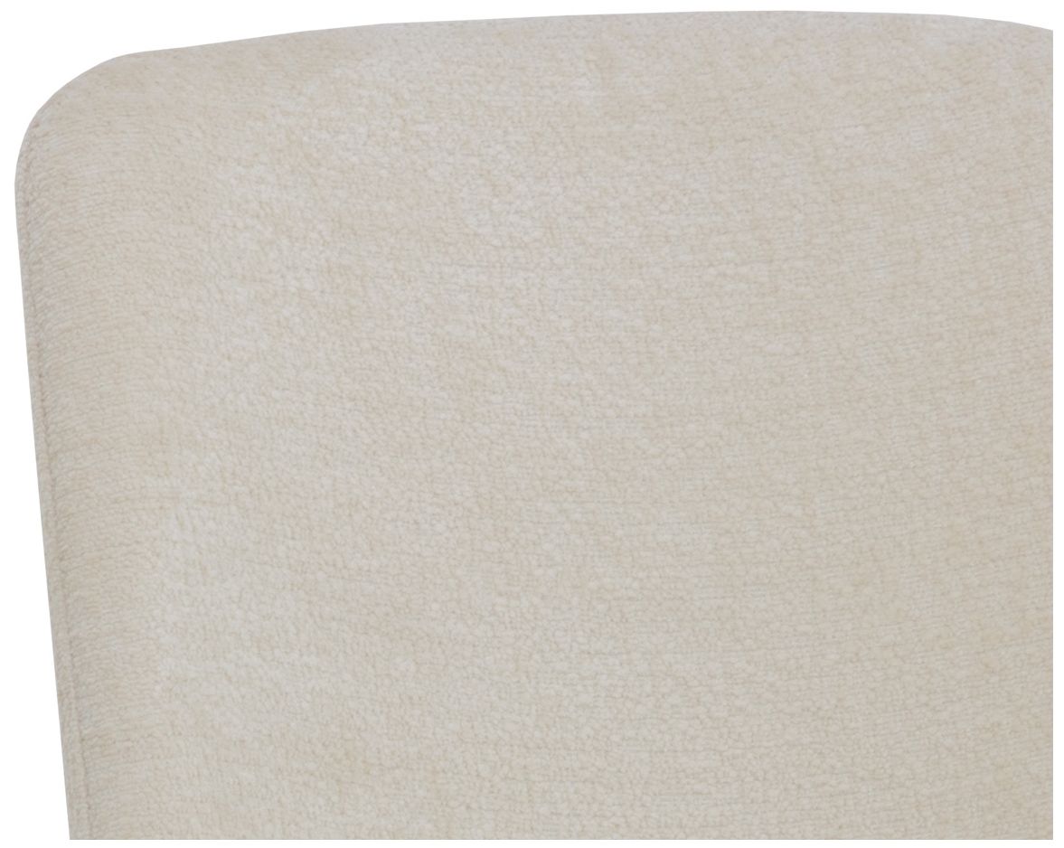 Sunpan Zeke Dining Chair Antique Brass Bergen Ivory Set of 2