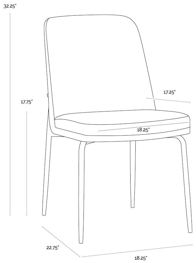 Sunpan Zeke Dining Chair Antique Brass Bergen Olive Set of 2