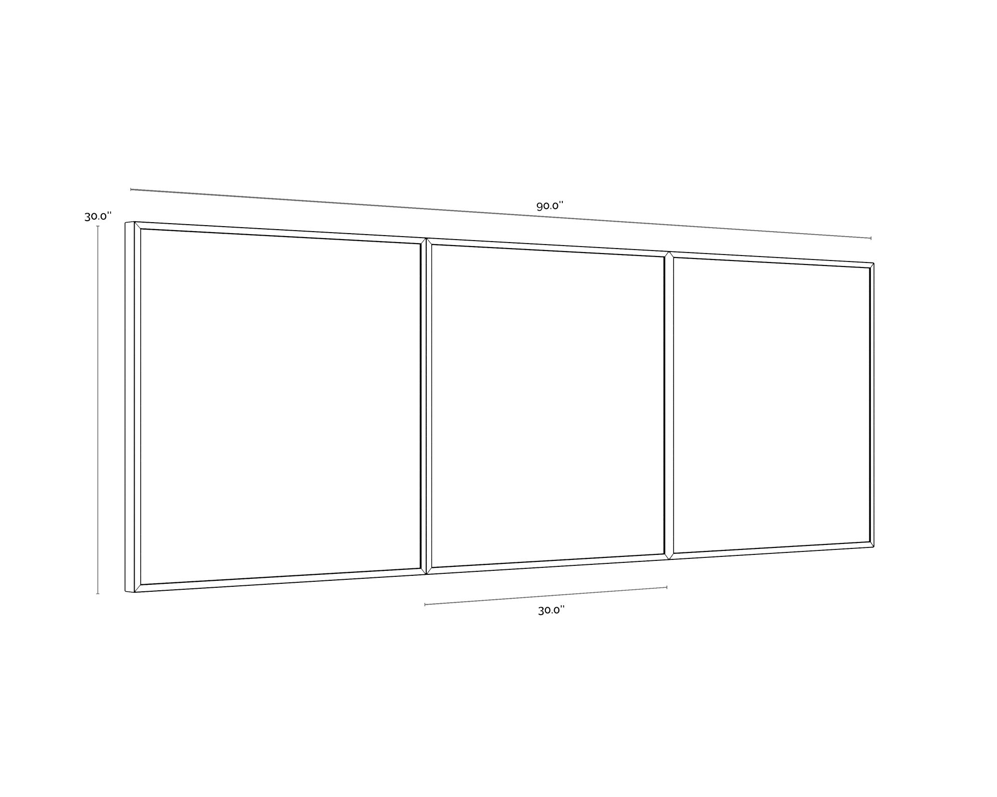 Image 5 Sunpan Zen Garden (Set of 3) 30" X 30" Black Floater Frame more views