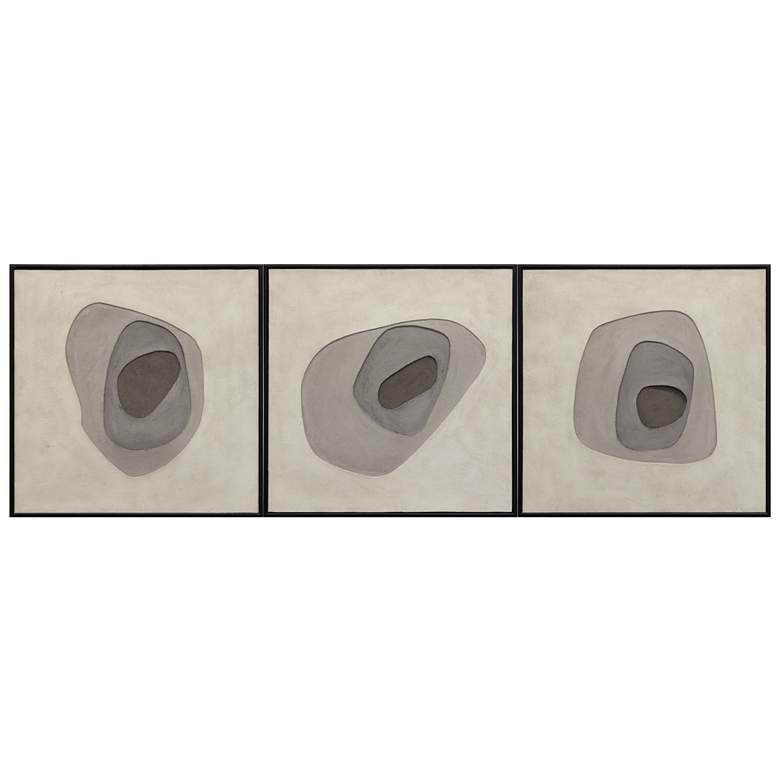 Image 1 Sunpan Zen Garden (Set of 3) 30" X 30" Black Floater Frame