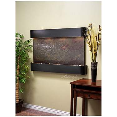 Sunrise Springs 35"H Featherstone Round Indoor Wall Fountain