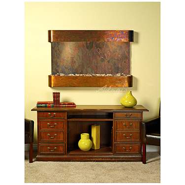 Sunrise Springs 35" High Round Rustic Copper Indoor Fountain
