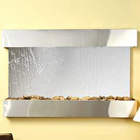 Image1 of Sunrise Springs 35" High Mirrored Indoor Steel Wall Fountain