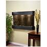 Sunrise Springs 35"H Black Stone Round Indoor Wall Fountain