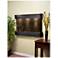 Sunrise Springs 35"H Black Stone Round Indoor Wall Fountain