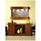 Sunrise Springs 35"H Round Rustic Stone Indoor Wall Fountain