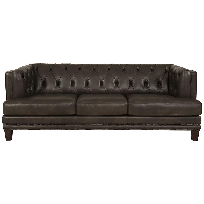 Image 1 Sunrise Tufted Leather Sofa