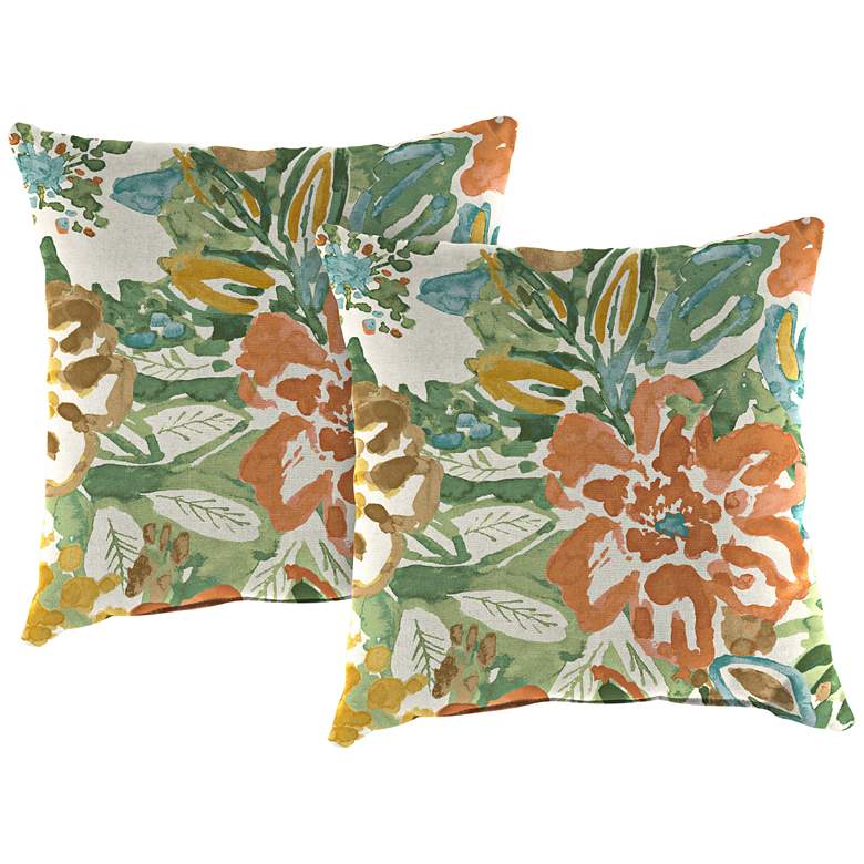 Image 1 Sunriver Mist 18 inch Square Outdoor Toss Pillow Set of 2