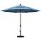 Sunset 11-Foot Air Blue Fabric Round Market Umbrella
