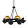 Sunset Blvd 29" Wide Aged Bronze 6-Light Chandelier