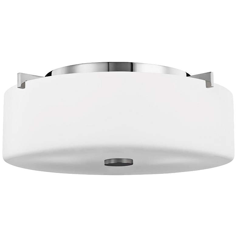 Image 1 Sunset Drive 13 1/2 inch Wide Chrome Ceiling Light