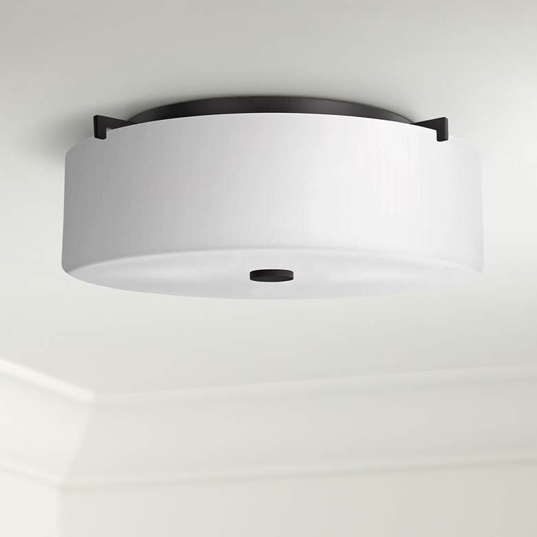 Image 1 Sunset Drive 16" Wide Oil-Rubbed Bronze Flushmount Ceiling Light