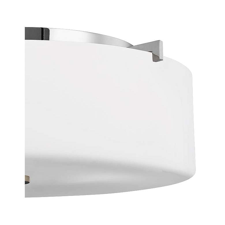 Image 3 Sunset Drive 16" Wide Opal White Glass Modern Flushmount Ceiling Light more views
