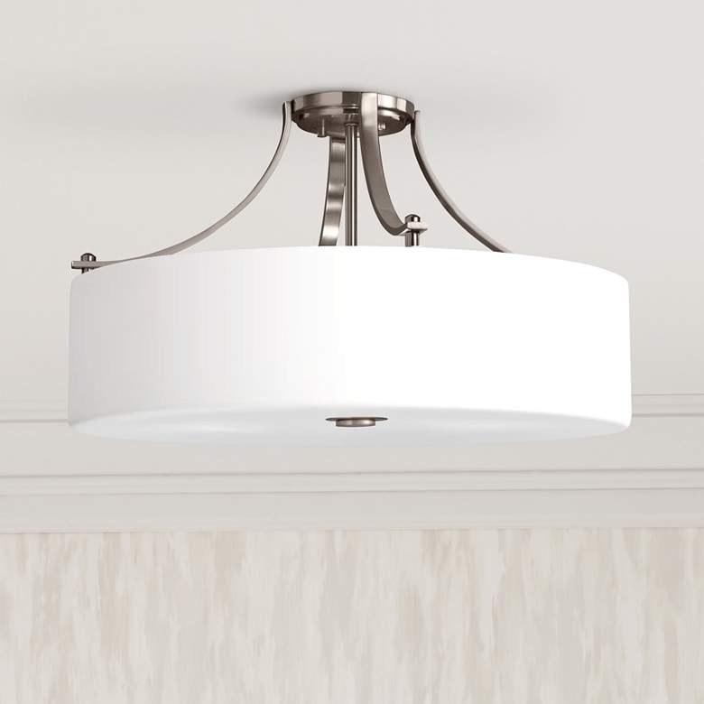 Image 1 Sunset Drive 22" Wide Brushed Steel Ceiling Light